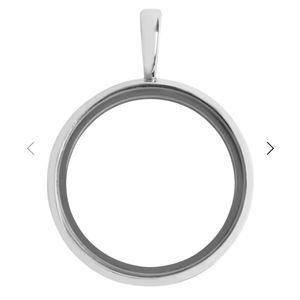 Origami Owl Medium Silver Modern Hinged Locket